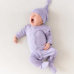 Outlet Kyte Baby Knotted Cap in Taro