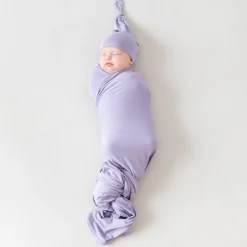 Outlet Kyte Baby Knotted Cap in Taro