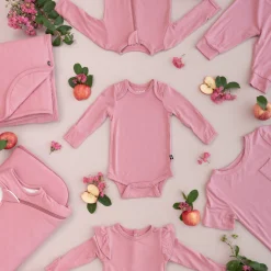 Best Kyte Baby Long Sleeve Bodysuit in Apple Blossom
