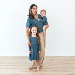 Sale Kyte Baby Long Sleeve Bodysuit in Atlantic