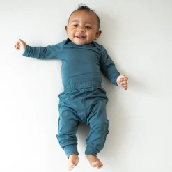 Sale Kyte Baby Long Sleeve Bodysuit in Atlantic