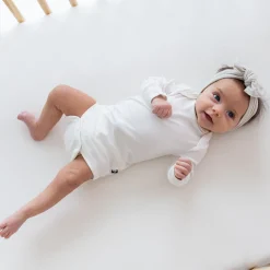 Kyte Baby Long Sleeve Bodysuit in Cloud