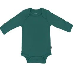 Outlet Kyte Baby Long Sleeve Bodysuit in Emerald