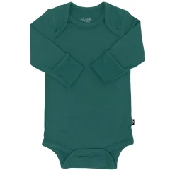 Outlet Kyte Baby Long Sleeve Bodysuit in Emerald
