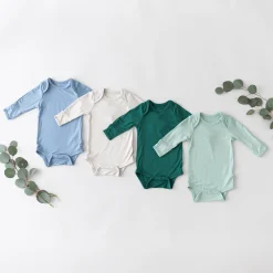 Best Kyte Baby Long Sleeve Bodysuit in Slate