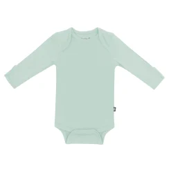 New Kyte Baby Long Sleeve Bodysuit in Sage