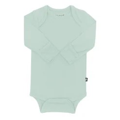New Kyte Baby Long Sleeve Bodysuit in Sage