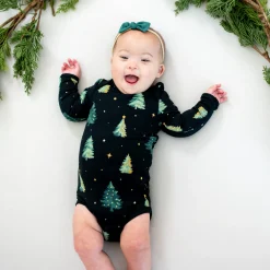 Online Kyte Baby Long Sleeve Bodysuit in Twinkle Tree