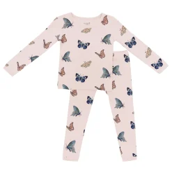 Discount Kyte Baby Long Sleeve Pajamas in Blush Butterfly