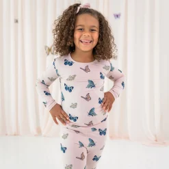 Discount Kyte Baby Long Sleeve Pajamas in Blush Butterfly