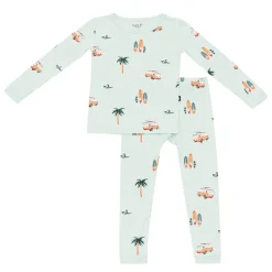 New Kyte Baby Long Sleeve Pajamas in Dew Surf