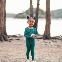 Clearance Kyte Baby Long Sleeve Pajamas in Emerald