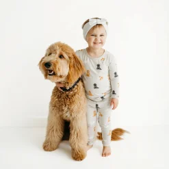 Clearance Kyte Baby Long Sleeve Pajamas in Fluffy Dog
