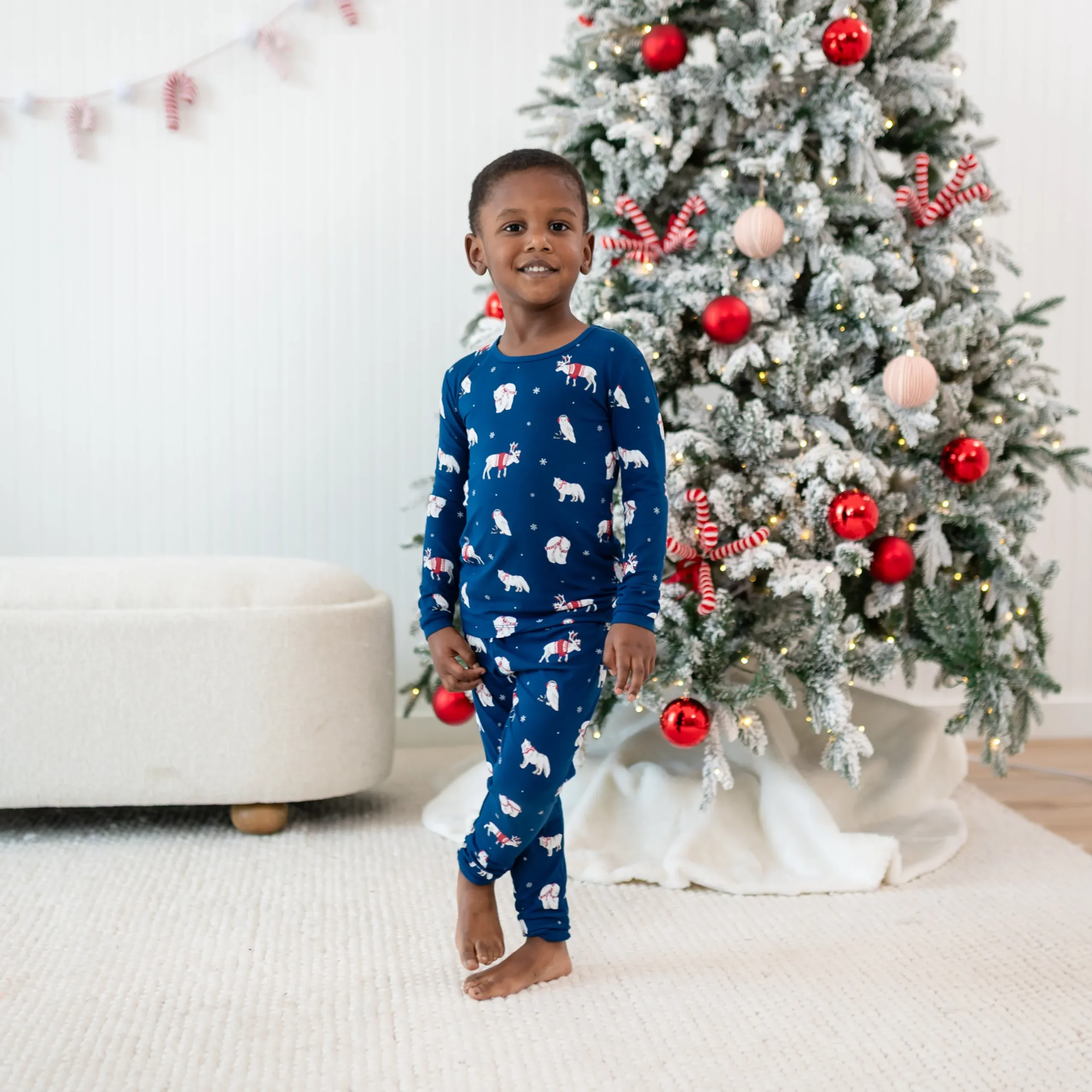 Clearance Kyte Baby Long Sleeve Pajamas in Frosty Friends