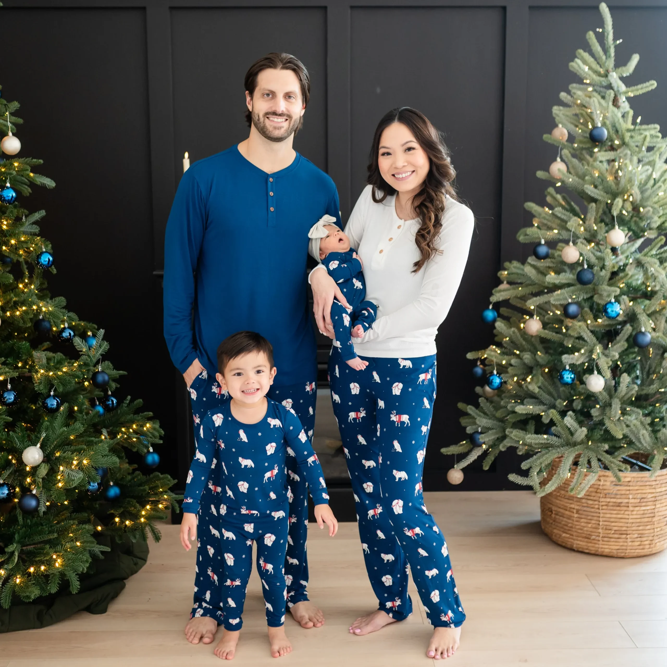 Clearance Kyte Baby Long Sleeve Pajamas in Frosty Friends