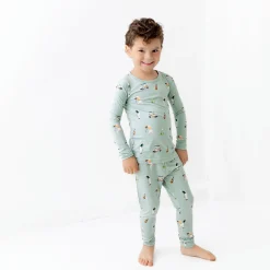 Online Kyte Baby Long Sleeve Pajamas in Golf
