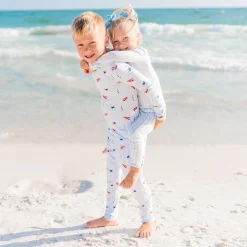 Hot Kyte Baby Long Sleeve Pajamas in Harbor
