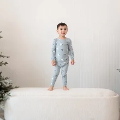 New Kyte Baby Long Sleeve Pajamas in Polar Lights