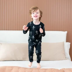Clearance Kyte Baby Long Sleeve Pajamas in Skeleton