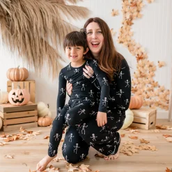 Clearance Kyte Baby Long Sleeve Pajamas in Skeleton