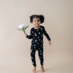 Outlet Kyte Baby Long Sleeve Pajamas in Small Midnight Magnolia