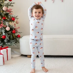 Discount Kyte Baby Long Sleeve Pajamas in Vintage Santa