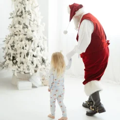 Discount Kyte Baby Long Sleeve Pajamas in Vintage Santa