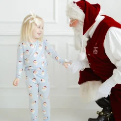 Discount Kyte Baby Long Sleeve Pajamas in Vintage Santa