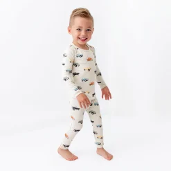Best Kyte Baby Long Sleeve Pajamas in Vintage Truck