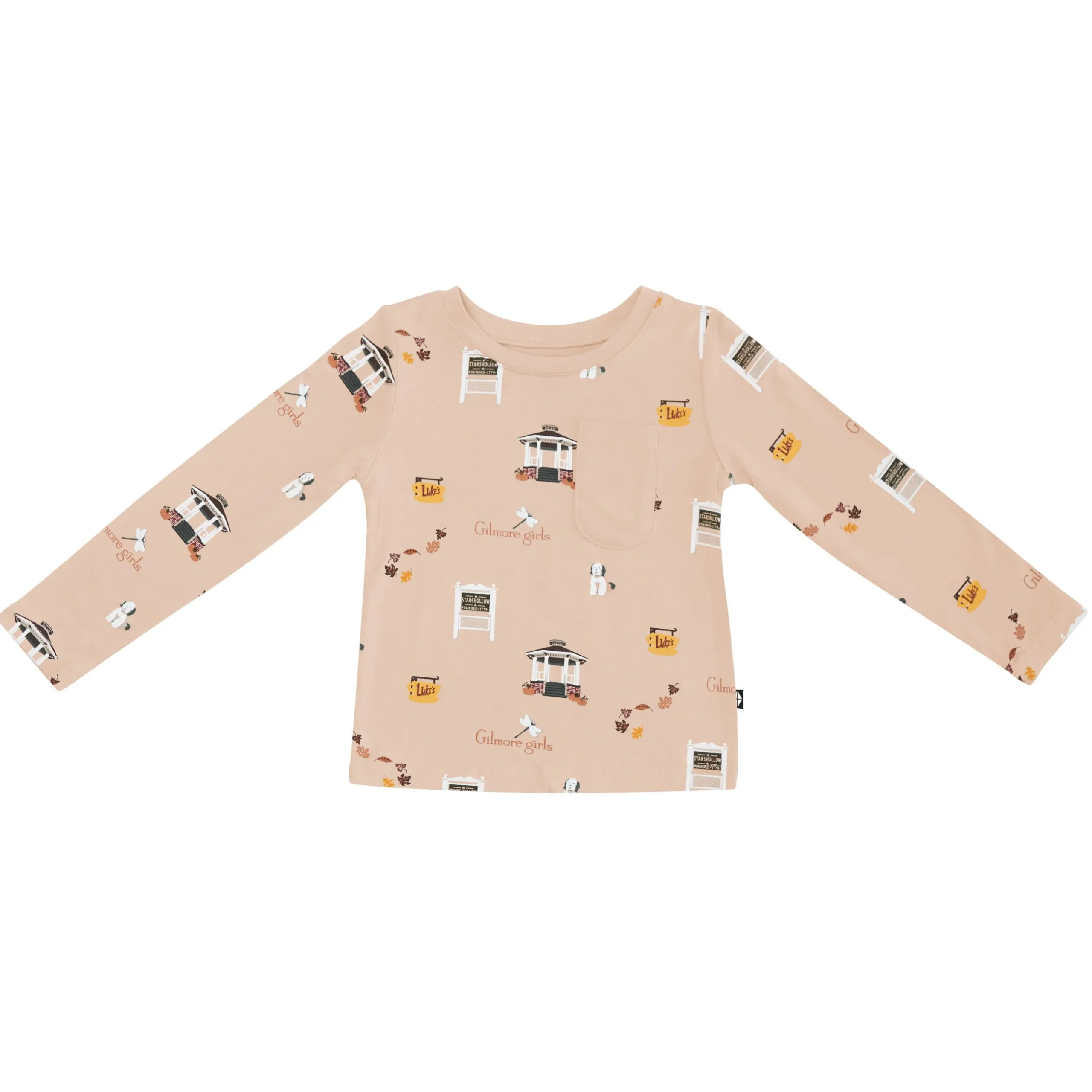 Outlet Kyte Baby Long Sleeve Toddler Crew Neck Tee in Gilmore Girls