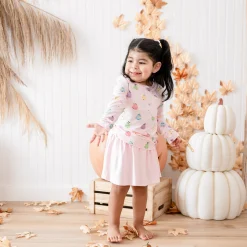 Online Kyte Baby Long Sleeve Toddler Crew Neck Tee in Pastel Ghost