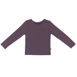 Clearance Kyte Baby Long Sleeve Toddler Crew Neck Tee in Currant