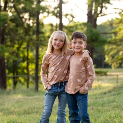 Best Kyte Baby Long Sleeve Toddler Crew Neck Tee in Pig