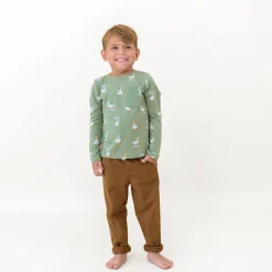 Discount Kyte Baby Long Sleeve Toddler Crew Neck Tee in Silly Goose