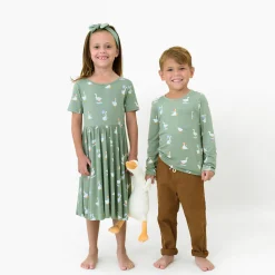 Discount Kyte Baby Long Sleeve Toddler Crew Neck Tee in Silly Goose