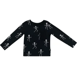 Kyte Baby Long Sleeve Toddler Crew Neck Tee in Skeleton