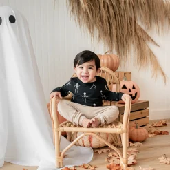 Kyte Baby Long Sleeve Toddler Crew Neck Tee in Skeleton