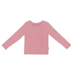 Discount Kyte Baby Long Sleeve Toddler Crew Neck Tee in Apple Blossom