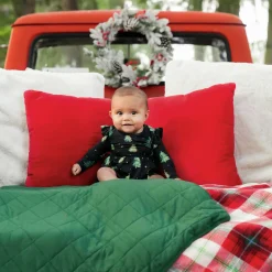 New Kyte Baby Long Sleeve Twirl Bodysuit Dress in Twinkle Tree