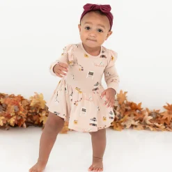 Sale Kyte Baby Long Sleeve Twirl Bodysuit Dress in Gilmore Girls