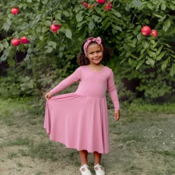 Best Kyte Baby Long Sleeve Twirl Dress in Apple Blossom