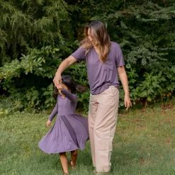 Best Kyte Baby Long Sleeve Twirl Dress in Currant
