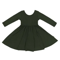 Discount Kyte Baby Long Sleeve Twirl Dress in Fir