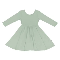 Sale Kyte Baby Long Sleeve Twirl Dress in Thyme