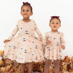 Clearance Kyte Baby Long Sleeve Twirl Dress in Gilmore Girls