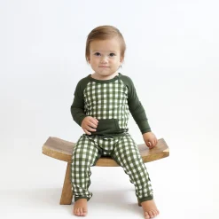 Outlet Kyte Baby Longall in Gingham Fir