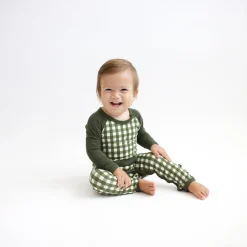 Outlet Kyte Baby Longall in Gingham Fir