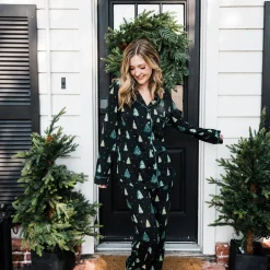 Discount Kyte Baby Long-Sleeved Women's Pajama Set in Twinkle Tree