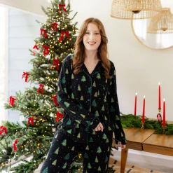 Discount Kyte Baby Long-Sleeved Women's Pajama Set in Twinkle Tree