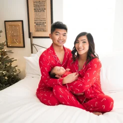Discount Kyte Baby Long-Sleeved Women's Pajama Set in Candy Cane
